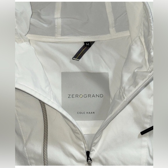 Cole Haan ZeroGrand Cycling Anorak Windbreaker Pullover Faded White womens M - Picture 5 of 11